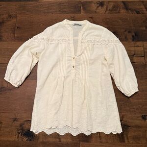 Zara Cream Women's Top